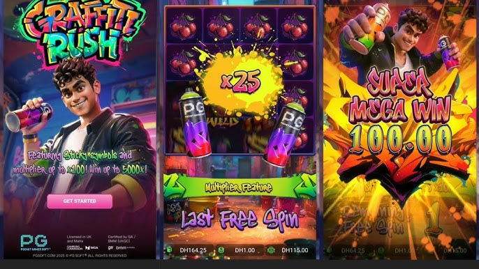 TIPS JACKPOT BESAR MAIN DI GAME GRAFFITI RUSH SLOT